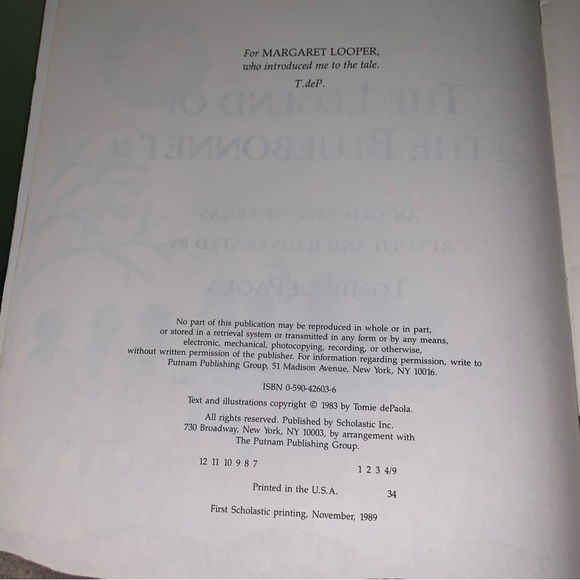 THE LEGEND OF THE BLUEBONNET AND THE LEGEND OF THE INDIAN PAINTBRUSH SCHOLASTIC - Picture 3 of 5